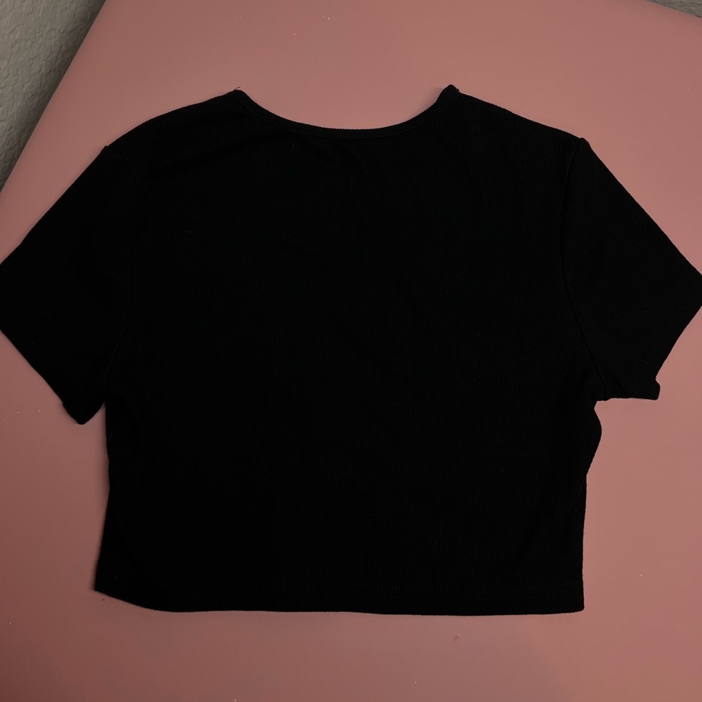 Black crop top